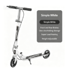 2-Wheel Adult Kick Scooter, Foldable Campus Commuter Scooter for Teens & Kids 6-12 Years Old
