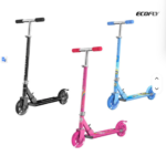 Blue 125 Series Foldable Steel Kids Kick Scooter 2 Big Wheels