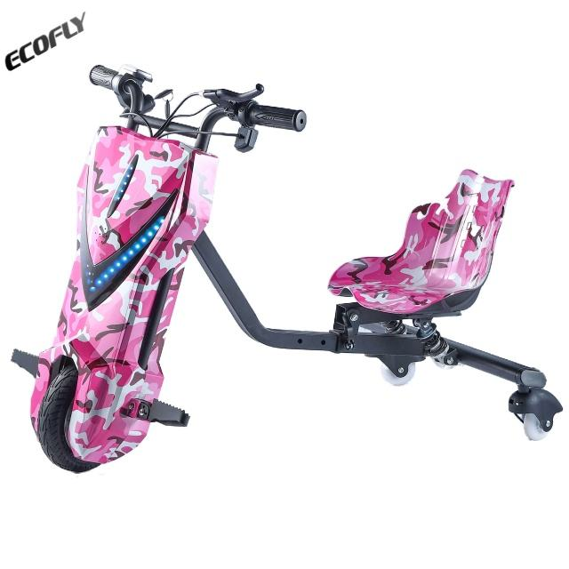 ECOFLY 8C Color Pink 36V250W Three-wheel Children’s Electric Scooter 8-inch PU Wheel Load Capacity 80kg Max Speed <30km/h