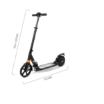 10 Inch Aluminum Alloy Folding Electric Scooter, Mini 2-Wheel Shock Absorbing Smart Adult Commuter E-Scooter