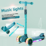 Manufacturer's Gift Foldable Flashing Pedal Scooter for Kids 1-6 Years Old Mi Gao Car Design Plastic Material