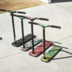 Black Cross-Border Source  Children XPE Foot-Pedal Jumping Board Trampoline Step-Up Scooter Wholesale