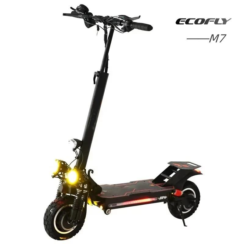 Factory Direct Sales 48V 1200W High Power Electric Scooter 10 Inch Off-road Tire Double Drive Adult Folding Electric Electronic