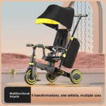High Quality Baby Foldable Sunshade Tricycle Alloy Frame Training Wheels with Foam Wheels for 1-3 Years Old