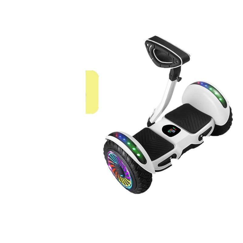 8 & 10 Inch Electric Balance Adult Scooter with Light Control Leg Control and Lever Shock for Child and Two-Wheeler Riding