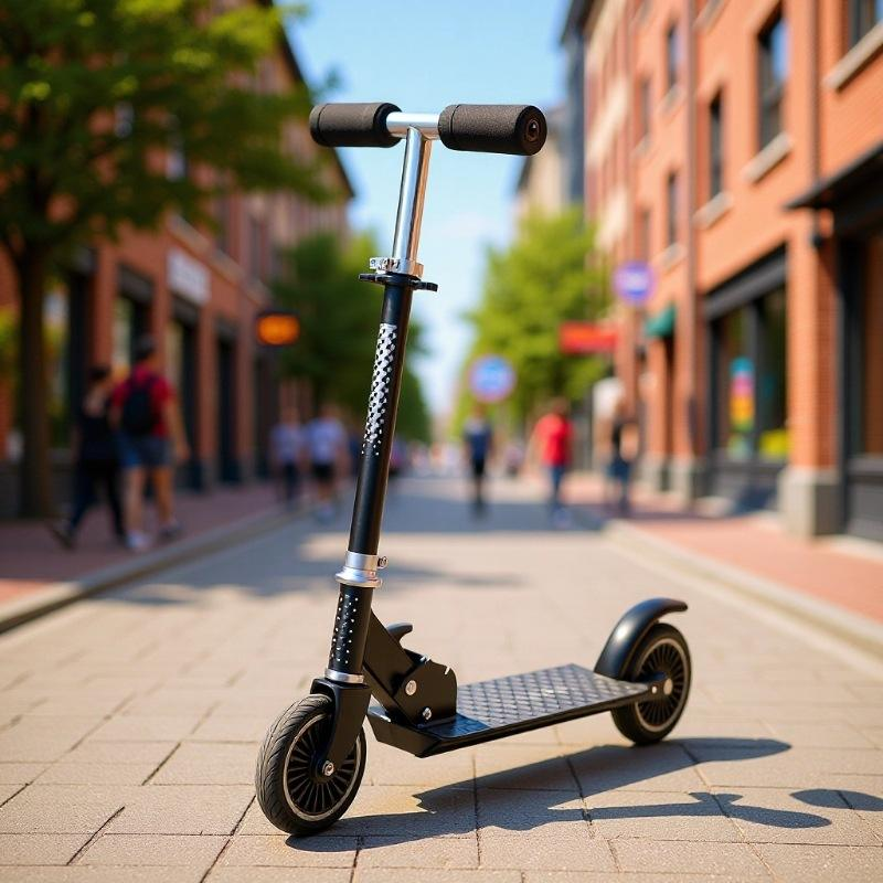 Factory-new Casual Daily-use Iron Foldable Scooter for Commuting and School; Outdoor Use for Children