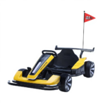Yellow Dual Drive RC Drift Electric Go Kart All Ages Use