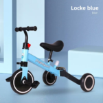 Foldable Metal Kids Tricycle with Pedals Toddler Balance Scooter Baby Ride-on Gift Car