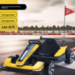 Yellow Dual Drive RC Drift Electric Go Kart All Ages Use