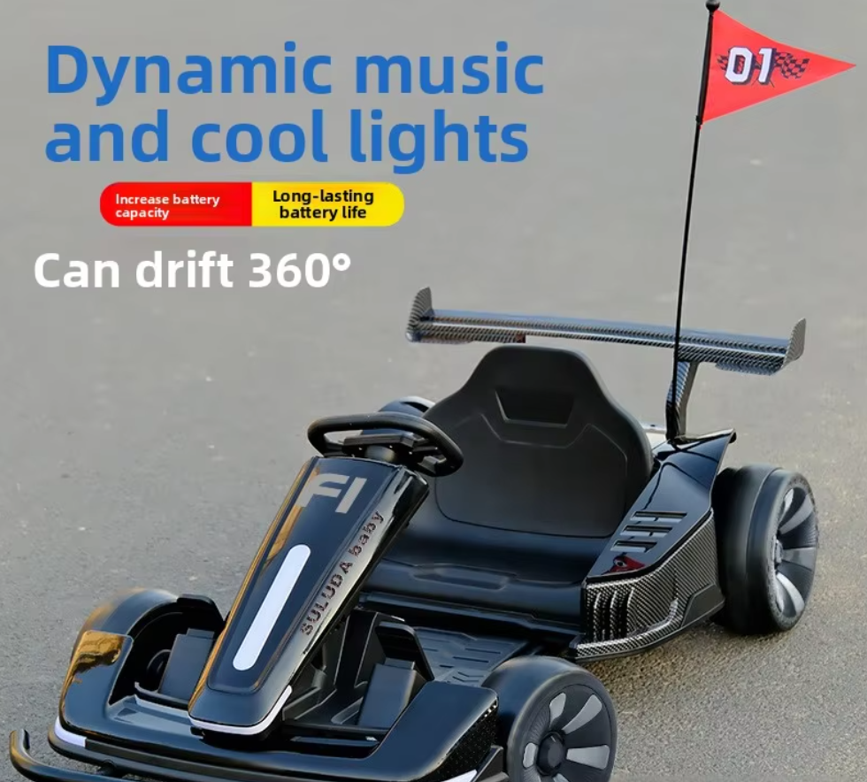 Black Factory Wholesale Dual Drive RC Electric Drift Go-Kart Suitable for All Ages