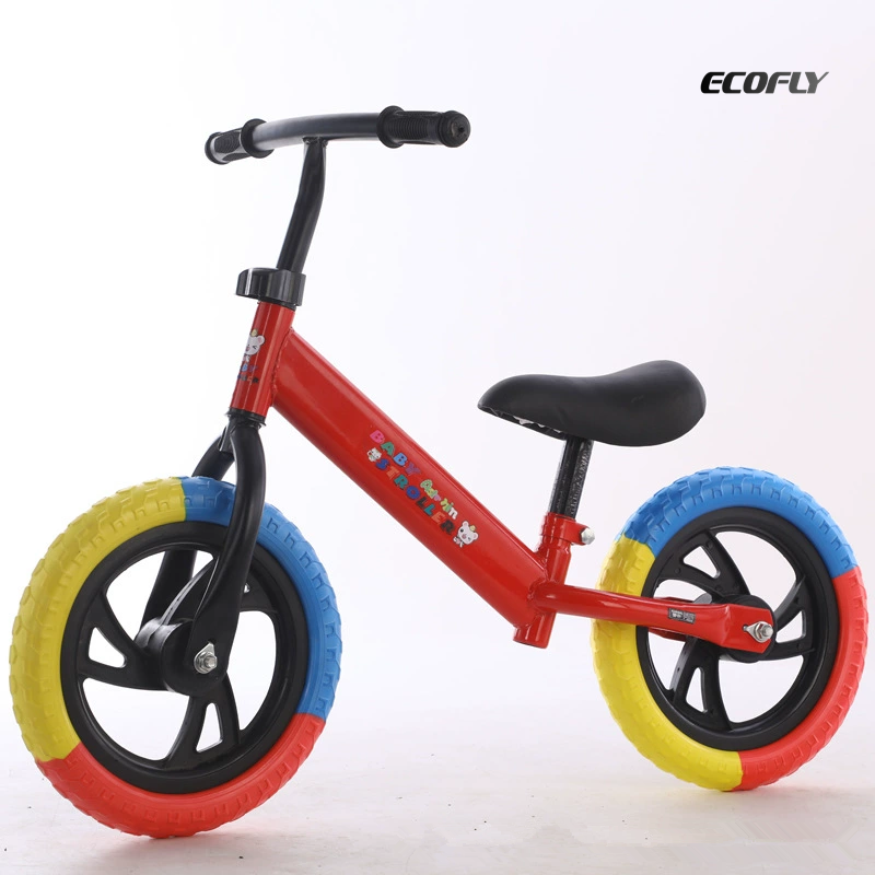 Aluminum Alloy Frame Lightweight Children Balance Bike Stroller 12" Wheels Height Adjustable 30kg Load Kid Walker Scooter
