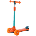 Blue Mi Gao Car Flashing Pedal Kids Foldable Scooter Gift 1-6 Ages